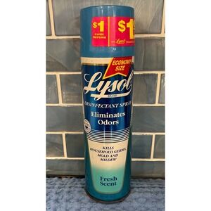 1970s Vintage Lysol Disinfectant Spray Can 18oz Fresh Scent Movie Prop NOS FULL!